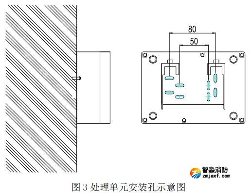 JTW-LD-GST85A纜式線型感溫火災(zāi)探測器安裝示意圖
